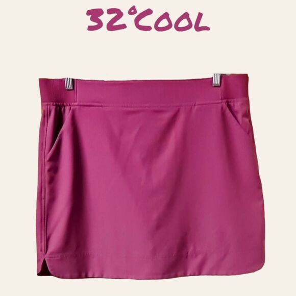 NWOT 32° COOL Plus Size Mauve Midi Skort. - Picture 1 of 9